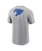 Nike Men's Heather Gray Kentucky Wildcats Campus 2-Hit Primary Mascot T-Shirt