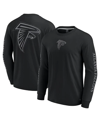 Fanatics Men's and Women's Black Atlanta Falcons Elements Strive Long Sleeve T-shirt