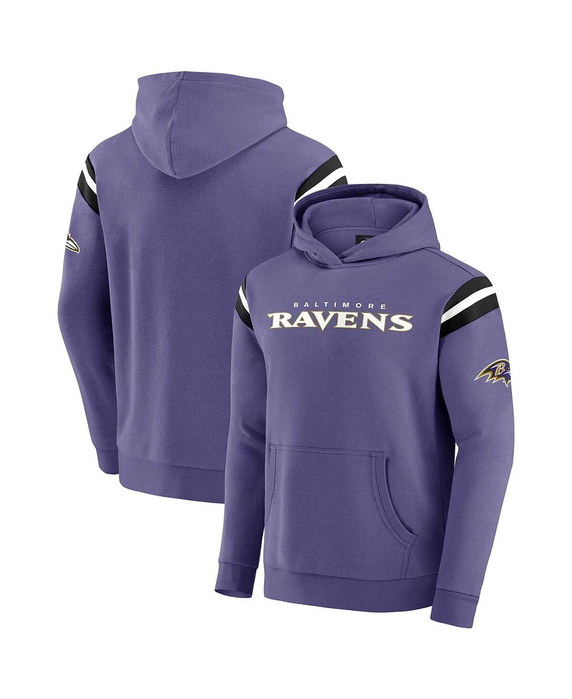 Fanatics Men's Purple Baltimore Ravens Football Pullover Hoodie