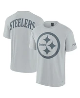 Fanatics Men's and Women's Gray Pittsburgh Steelers Elements Iconic Tri-blend T-shirt