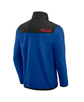 Fanatics Men's Royal Buffalo Bills Color Block Polar Fleece Full-Zip Jacket