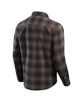 Fanatics Men's Charcoal Baltimore Ravens Classic Flannel Long Sleeve Button-Up Shirt