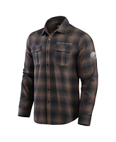 Fanatics Men's Charcoal Cleveland Browns Classic Flannel Long Sleeve Button-Up Shirt