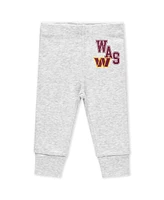 Wear by Erin Andrews Baby Boys and Girls Washington Commanders Three-Piece Turn Me Around Bodysuits Pant Set