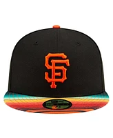 New Era Men's Black San Francisco Giants Turn Back The Clock 59FIFTY Fitted Hat