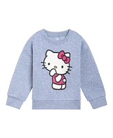 Hello Kitty Toddler Girls Velour Drop Shoulder Sweatshirt and Jogger Pants Outfit Set