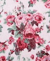 Betsey Johnson Classic Floral Ultra Soft Plush Fleece Throw, 70" X 50"