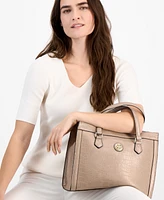 Giani Bernini Croc Medium Book Tote, Created for Macy's