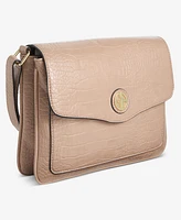 Giani Bernini Croc Flap Small Crossbody, Created for Macy's