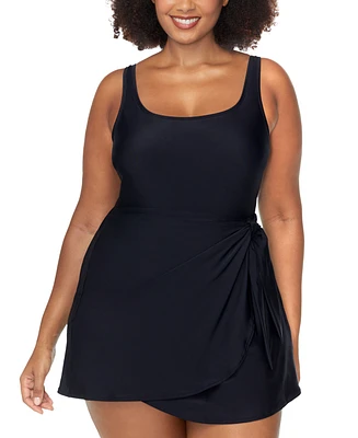 Raisins Curve Trendy Plus Calabria Side-Tie Swimdress