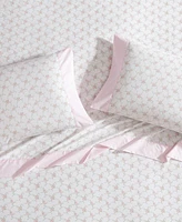 Laura Ashley 200-Thread Count Cotton Percale 4 -Pc. Sheet Set, Queen