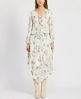 En Saison Petra Tie Neck Blouse Petra Asymmetrical Skirt
