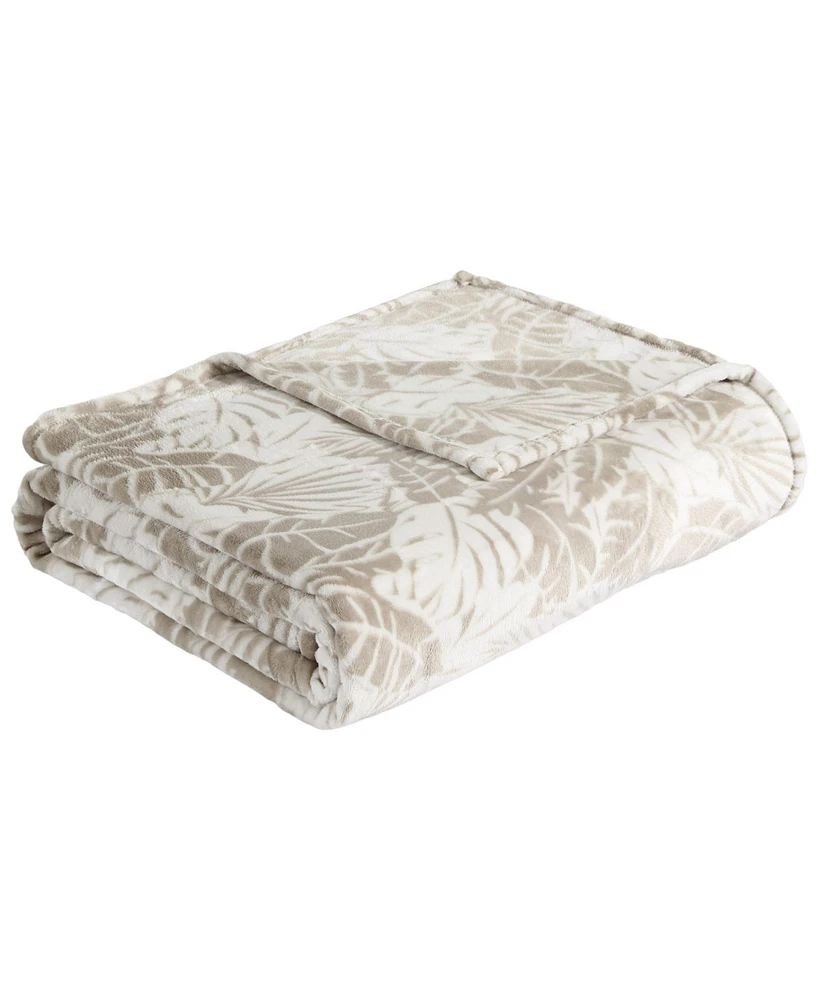Tommy Bahama Home Costa Blanca Ultra Soft Plush Fleece Blanket