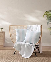 Closeout! Tommy Bahama Home Awning Stripe Cotton Decorative Pillow, 20" x