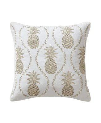 Tommy Bahama Home Pineapples Felt Decorative Pillow, 20" X 20"