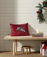 Tommy Bahama Home Holiday Marlin Velvet Breakfast Pillow, 15" X 20"