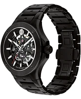 Movado Men's Alta S.e. Skeleton Swiss Automatic Black Pvd Watch, 43.50mm