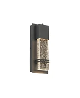 Flynama 1-Light Dusk to Down Outdoor HardWired Wall Lantern Sconce With Led