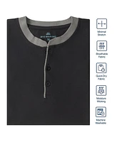 Mio Marino Men's Short Sleeve Henley T-Shirt