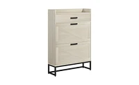 Slickblue Shoe Storage Cabinet - Practical and Stylish Organizer for Footwear in Any Entryway or Closet