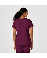 Wink Plus W123 Y-Neck Wrap Scrub Top