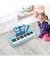Gymax 37-Key Kids Piano Keyboard Toy Musical Electronic Instrument w/ Stool