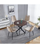 47.2INCH Round Dining Table,Office Table,Coffee Table,120X120X75CM,cross leg