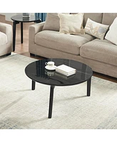 Streamdale Furniture Living Room Coffee Table: Modern and stylish 36 inch round small coffee table