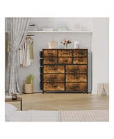 gaomon Dresser For Bedroom With 12 Drawer, Dressers & Chests Of Drawers Hallway, Entryway, Storage Organizer Unit Fabric, Sturdy Metal Frame,