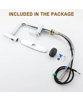 Mondawe 360° Swivel Single Handle Pull Out Sprayer Kitchen Faucet