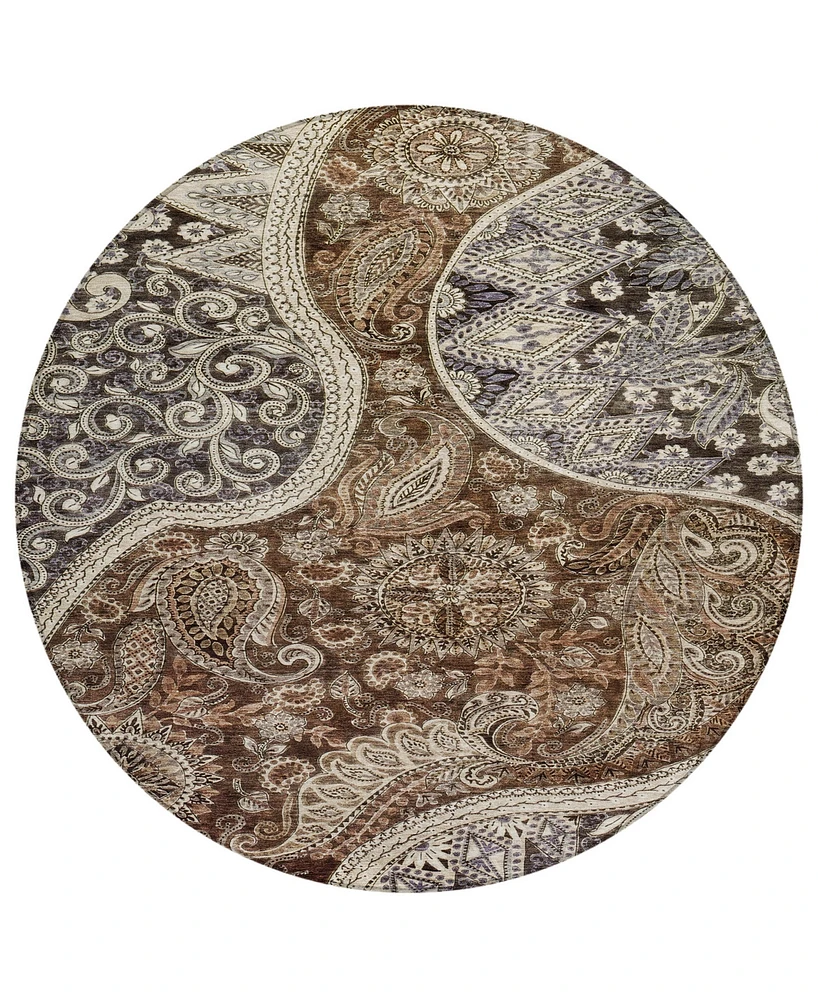 Addison Chantille Machine Washable ACN1078 8'x8' Round Area Rug