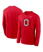 Nike Men's Scarlet Ohio State Buckeyes Alternate Logo Long Sleeve T-Shirt