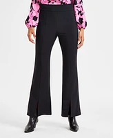 I.n.c. International Concepts Women's High-Rise Wide-Slit Flare-Leg, Exclusively at Macy's