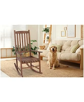 Streamdale Furniture Outdoor Rocking Chair Patio Rocker Brown