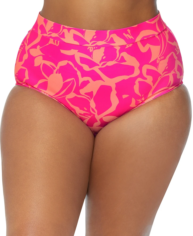 Raisins Curve Trendy Plus Island Tummy-Control Printed Bottoms