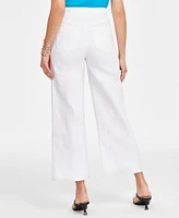 I.n.c. International Concepts Women's Wide-Leg High-Rise Denim Jeans, Exclusively at Macy's