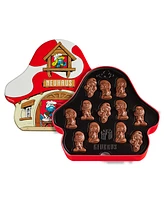 Neuhaus Chocolate Smurfs Mushroom House Tin Milk Chocolates, 24 Piece