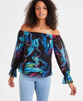 I.n.c. International Concepts Women's Off-The-Shoulder Top, Exclusively at Macy's