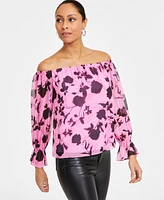 I.n.c. International Concepts Women's Off-The-Shoulder Top, Exclusively at Macy's