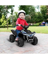 Qaba Kids Atv Quad, 6V Ride On Toy with Rechargeable Battery,