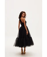 Milla Women's One-Shoulder Cocktail Tulle Dress