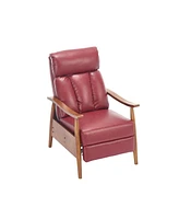 Wood Frame Armchair, Modern Accent Chair Lounge Chair for Living Room