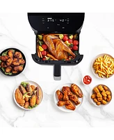 Uber Appliance Air fryer Xl Deluxe - 5 Quart - Pfoa/Ptfe Free Ceramic non stick