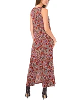 Vince Camuto Women's Paisley-Print Sleeveless Maxi Dress