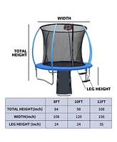 Streamdale Furniture 10FT Trampoline with Enclosure