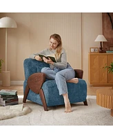Modern Accent Armchair with Plush Cushioning, Comfortable Armrests, and Stylish Design for Living Room, Bedroom