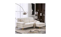 Slickblue Three-Seat Modular Sofa Simple and Stylish Indoor Seating for Modern Living Spaces