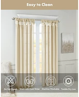 Madison Park Emilia Twist Tab Lined Window Curtain Panel, 50"W x 120"L