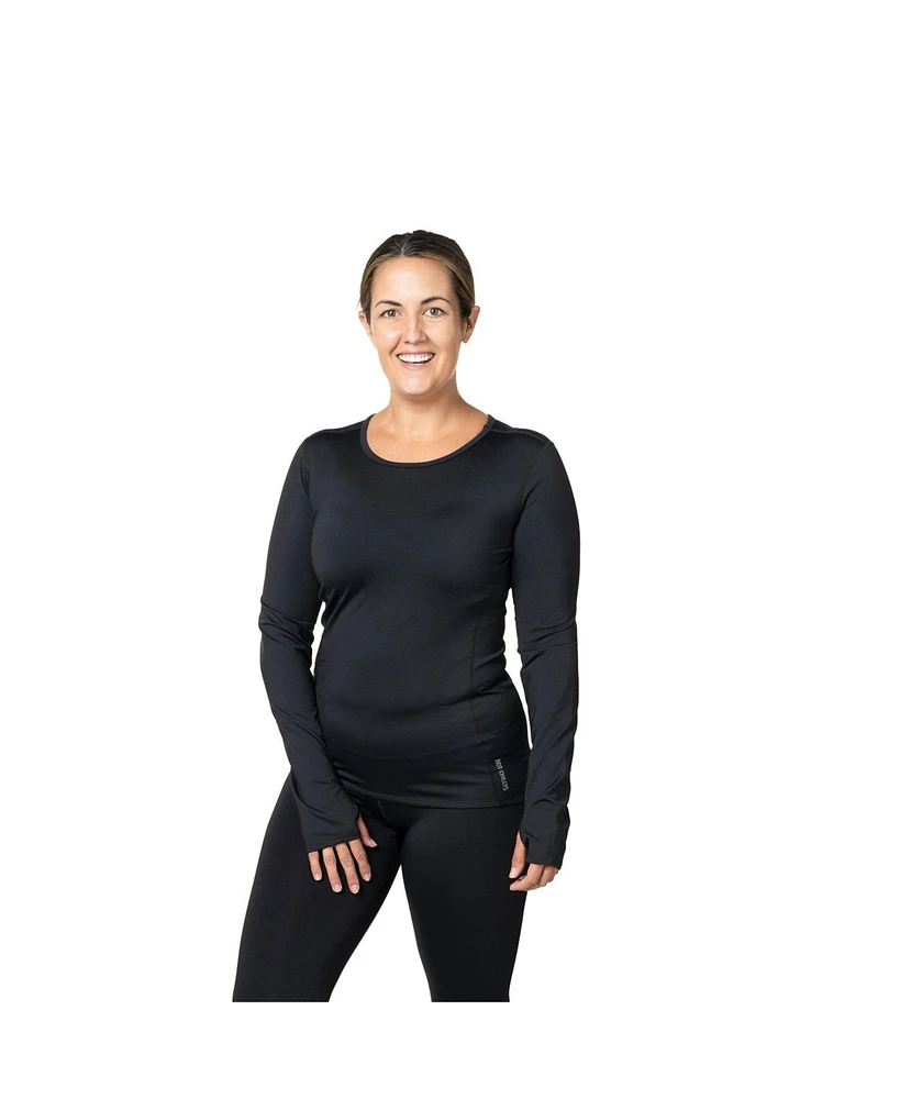 Hot Chillys Women's Micro-Elite Chamois Crew Top