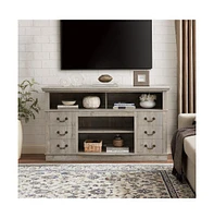 Slickblue Traditional Farmhouse Tv Media Stand Rustic Entertainment Console for TVs Up to 65"